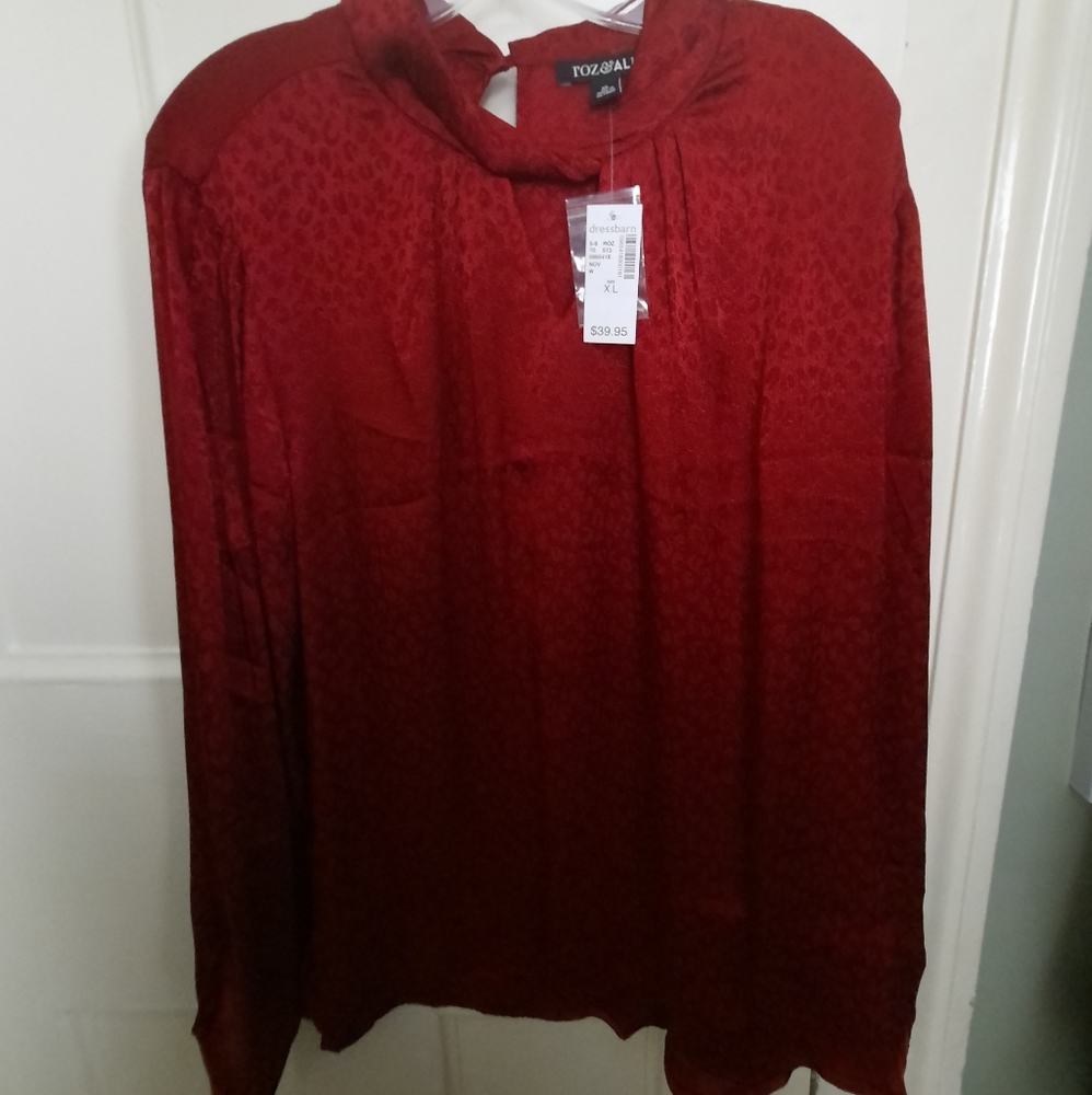 Red blouse
